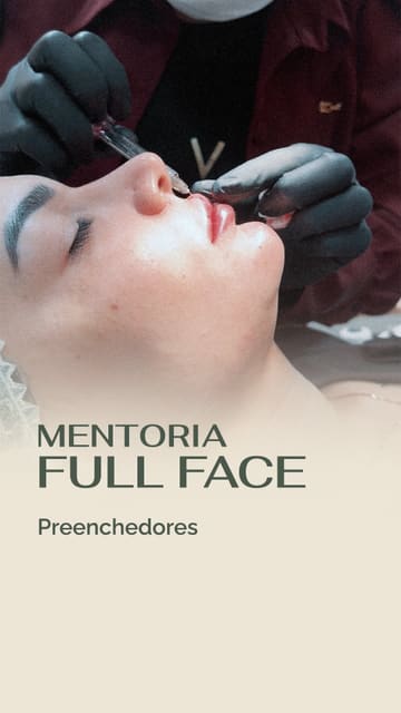 Ela chegou sem nunca ter feito uma full face inteira